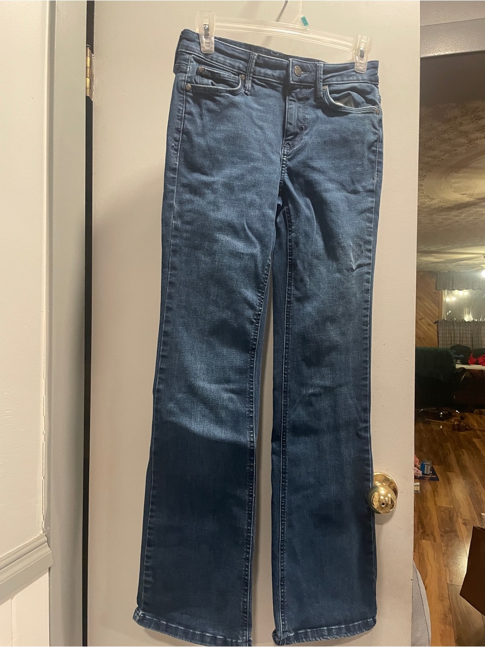 Simply Vera Classic Dark Blue Flare Jeans - Wide Leg size 2R